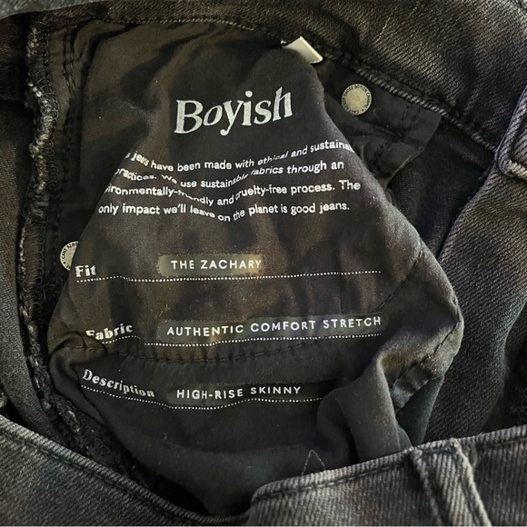 BOYISH Zachary High Rise Distressed Skinny Jeans - Picture 14 of 16